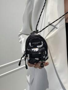 Coin Purse Mini Bag Pendant Bag Zebra Print Leopard Print Cow Print Cherry Daisy Backpack Pendant Backpack Pendant Bag For Women Wallet Mini Wallet Purse Wallet Wristlet Wallet Travel Wallet Coin Wallet - Multicolor - View 7