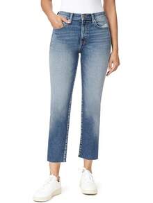 Kensie Jeans The Allie High-Rise Slim Straighthalloween - Laguna W/ Destruction - View 9