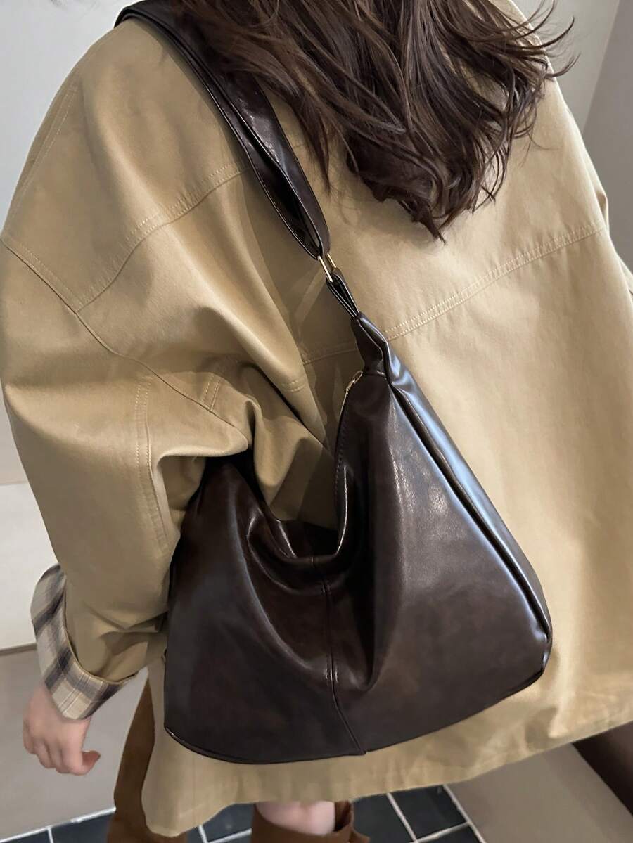 Large Capacity One Shoulder Messenger Bag, Commuter Bag, Shopping Bag, Vacation Bag For Women