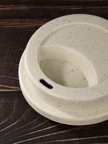 1pc Plastic Coffee Cup, Travel Mug With Lid - Multicolor - View 9