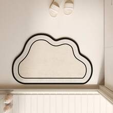 Bathroom Mat, Silica Gel Quick Dry Non-Slip Shower Mat, Easy Care Bathroom Carpet - Beige - View 20