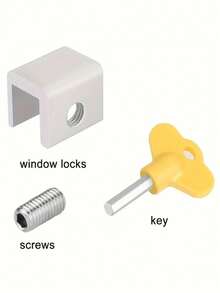 1/2pcs Window Limiters, Adjustable Window Lock Limiters, Pet Anti-Theft Door Locks, Drill-Free Sliding Window Lock Hardware, Thickened Aluminum Alloy Home Security Window Locks - Multicolor - View 10