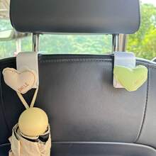 1pc Lovely Heart-Shaped High-Grade Car Seat Back Hook, Multifunctional Car Interior Storage Small Hook, Suitable For Women, Car Seat Backrest