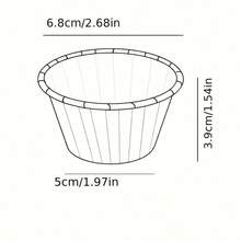 50 piezas Moldes desechables para magdalenas con textura de mármol, tazas de papel brillante resistentes al calor, moldes para muffins, herramientas de horneado, tazas para magdalenas con borde, bandejas para pasteles, adecuados para bodas, Pascua, Día de la Madre, Ramadán