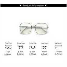 1 Piece Shiny Large Frame Fashion Decorative Glasses, Unisex - Relieve Eye Fatigue And Screen Glare, Including Computer, TV, Mobile Phone, And Gaming Devices.Fashion Glasses, Y2K Design, Selfie And Live Streaming Photo Props, Screen Protection,  Glasses, Lightweight Frames, High-Quality Lenses, Photo Props Accessories, Social Media Influencer Must-Have - 金色的 - 查看 8