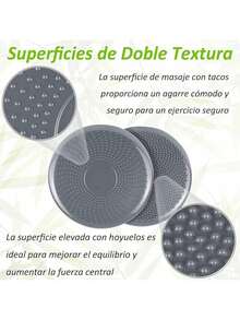 Cojín De Equilibrio De Estabilidad Al Aire Inflado, Core Balance Disc Trainer, Disco De Estabilidad Para Estado Físico Y La Estabilidad, Balancin Disc Para Ejercicio De Terapia Física Con Bomba - Gris - Ver 5