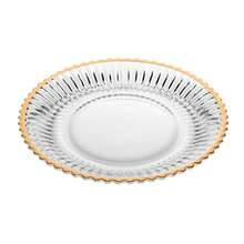 Set Of 4 Dessert Plates 20cm With Gold Rim By Imperatriz Wolff - trắng - Xem 3