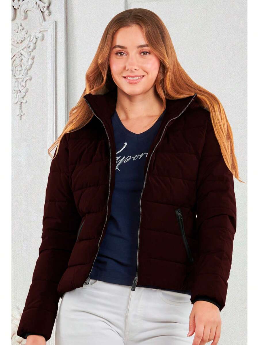 Women Winter Coats - Vino - 查看 1