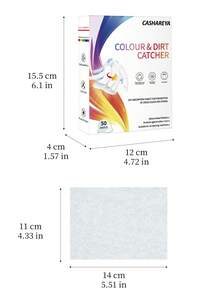 50/100 UNIDADES [Hojas de lavandería absorbentes] 50 hojas de lavandería absorbentes - Antiencogimiento, captura de tinte y hojas de lavado antitransferencia | Fragancia fresca sin plástico, ideal para viajar y lavar a mano, artículos esenciales de lavandería para viajes, hojas de lavado eficientes, hojas de lavandería duraderas