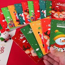 11/22件套圣诞笔记本和铅笔套装，袖珍笔记本，迷你便签本，雪人圣诞老人铅笔，适合作为圣诞派对礼物、圣诞袜填充物，颜色和款式随机。 - 聖誕節E - 查看 9