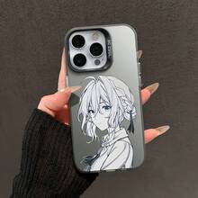 Violet Evergarden Phone Case, Popular Cartoon Design, Compatible With IPhone 17, 16, 15, 14, 13, 12, 11, Air, Pro, Max, X, XR, XSMAX, 8 Plus, Matte Color Hard Shell, Full Protection, Violet Evergarden17 17promax - Black - View 4