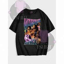 Booteg Marina Sena Vintage T-Shirt Shirt Blouse Unisex Male Female 100% Cotton Top Premium Streetwear New Release Fast Shipping Various Colors!! Plus Size - 黑色 - 查看 1