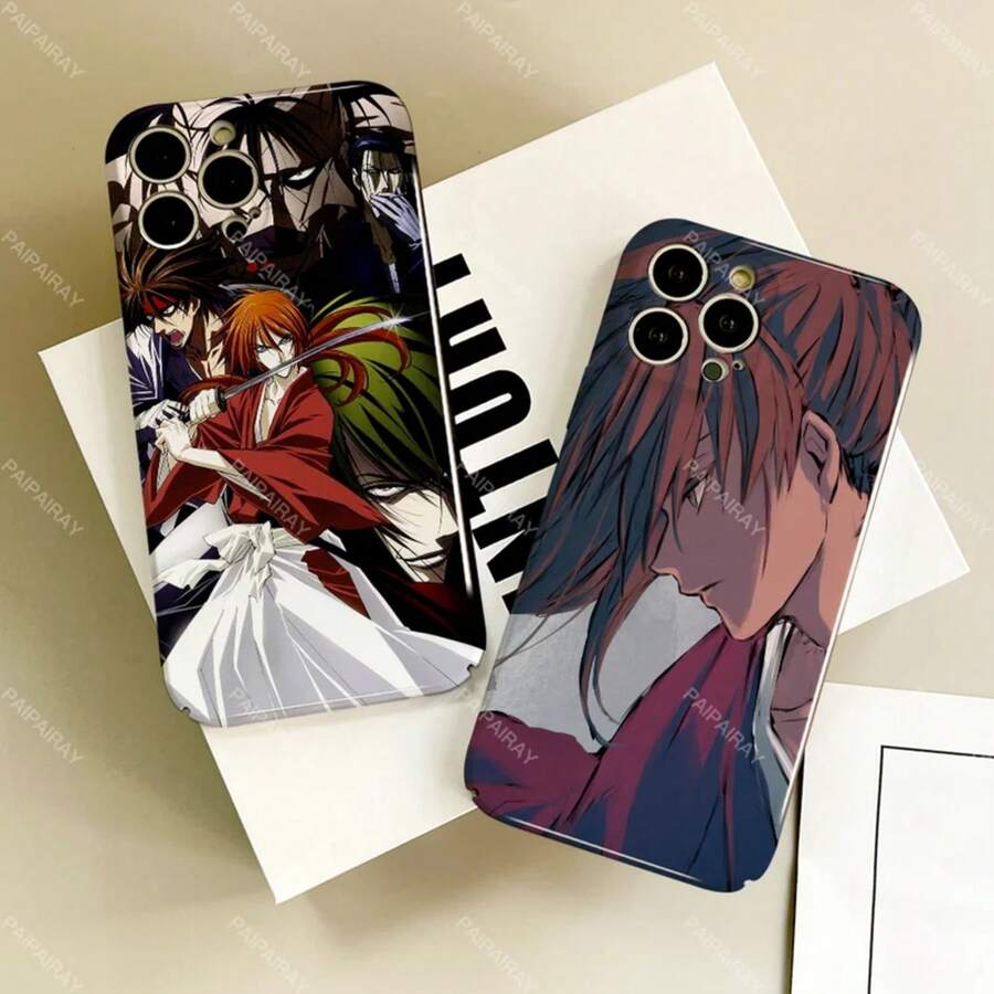 Funda de teléfono Funda de teléfono K-Kenshin Compatible con 17 R-Rurouni 16 15 14 13 12 11 Plus Pro Max Mini Cubierta brillante HD Película protectora dura - Compatible con Funda 17, Funda 17 Pro, Funda 17 Pro Max - Z3 - Ver 1