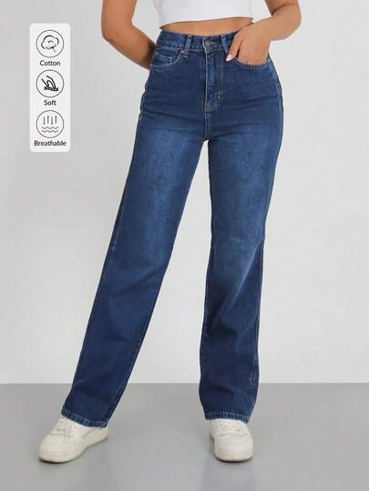 Damen Palazzo Jeans