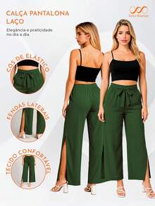 Swisz Women Pants - Army Green - View 3