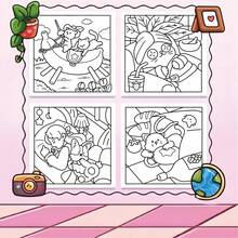 【宠物时光】治愈系涂色书，24页 | 适合初学者描摹+涂鸦减压，适合成人和青少年，可爱动物图案，助您缓解压力，厚实不透明纸张，精致图案，线条清晰，适合作为文具、学习用品，适合作为送给女孩的礼物，也是婚礼季、母亲节的完美礼物 - Pet Moments - 查看 3