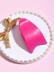 1pc False Eyelash Applicator Tweezer With Comb For Convenient Application Of Fake Eyelashes, Glue, And Using As Hair Clip, Beauty Tool In Pink - Hot Pink - View 2