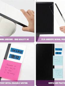 1pc Office Desk Accessories, Monitor Memo Board, Computer Message Board, Office Supplies For Women Men Computer Sticky Note Holder Home Office Accessories Desktop Message Office Decor Back To School - Nhiều màu - Xem 4