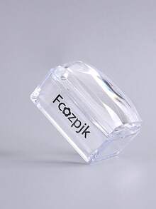 一套硅胶美甲印花套装，包含刮刀、方形透明美甲印章，适用于美甲、法式美甲和足疗 - 多功能印花工具，配有替换硅胶头和刮刀，美甲沙龙美甲DIY用品 - 無色 - 查看 7