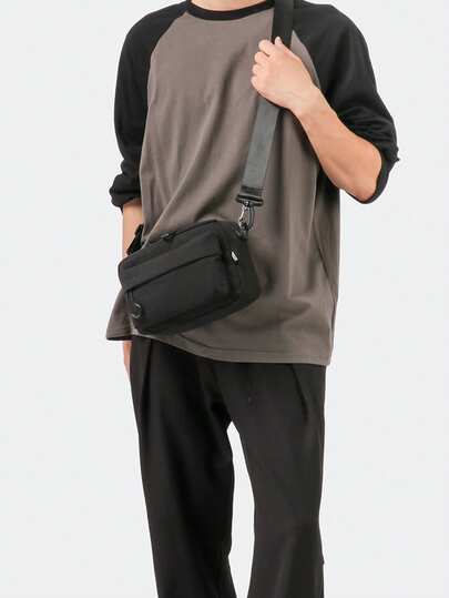 1pc Fashionable Casual Messenger Bag For Men