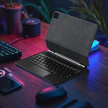 Compatible With IPad Air4/5 Air6, IPad Pro 11-Inch (M2, 2024) / Pro 11 (2018-2022), Universal Magnetic Keyboard IPad Protective Case With Keyboard And Multi-Touch Trackpad