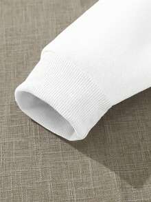 Slayr Women's Long Sleeve Casual Pullover Hoodie With Front Slogan New Years Outfit Women  Valentine Outfits For Women   Valentine's Day - 白色 - 查看 4