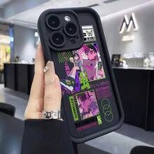 Entrega Local Funda de Teléfono ZUTOMAYO con Diseño de Chica Anime Creativa y Moderna con Sombrero - Compatible con Apple  16, 16e, 15, 14, 13, 12 Mini, 11 Pro Max, X, XR, XS Max, 8, 7 Plus| Protector de Lente Suave para la Espalda - Blanco antiguo - Ver 5