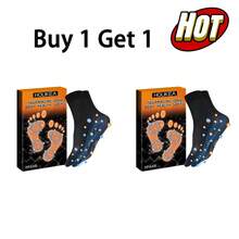 Ionic Massage Socks For Winter Outdoor Sports Cold And Windproof Warm Foot Care Massage Socks - 黑色 - 查看 11