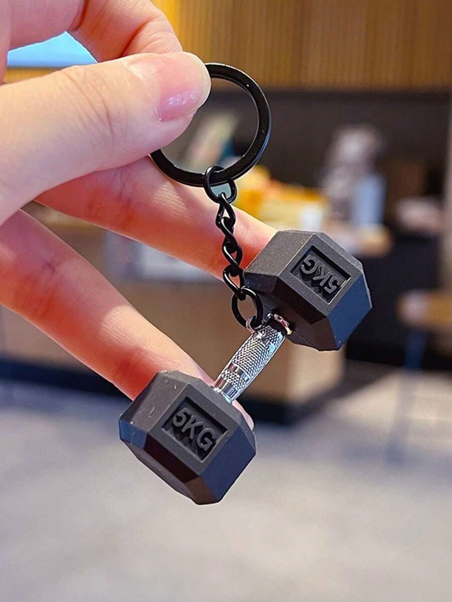 1个健身运动系列钥匙扣，哑铃造型创意钥匙圈，背包挂件钥匙扣，汽车钥匙扣，情侣朋友礼物，装饰包包配件，色彩缤纷，学生书包配件，送给运动爱好者的完美礼物，圣诞节包包挂饰，汽车配件，送给老师、姐妹的礼物创意 - 彩色 - 查看 1