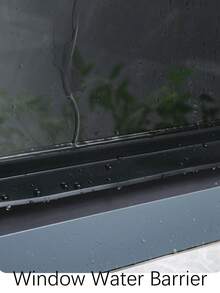 1 件装窗户雨挡条、窗户防水罩、阳台窗户防水屏障、滑动窗户防水防风装置（防雨溅）