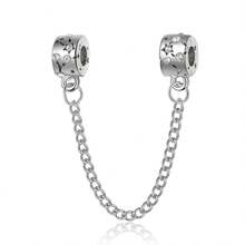 1pc Fashionable Personalized Silver, Gold, Rose Gold Multi-Element Heart Charm, Suitable For DIY Bracelet, Bangle, Anklet, Safety Chain Pendant - Chain - View 11