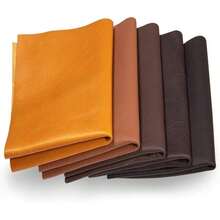 Leather Scraps - Pieces Of Leather In Brown Ideal For Craft Works, Extra Large, Quality Genuine Leather, Repair Bags, Textiles, Covering, Decoration, 1.1lb (0,5kg), Various Shades, Format A2 - Brown - MàuA - Xem 1