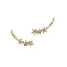 1 par de pendientes de aro de estilo francés de aleación - clip para la oreja - Ver 9