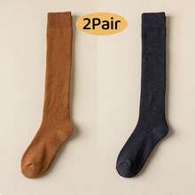 4 pares/2 pares/1 par Calcetines de lana gruesos para mujer, cálidos para uso diario y atuendos en casa