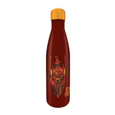 The Lord of the Rings The Wrath Of Sauron Metal 540ml Water Bottle (Maroon/Gold) - 100% Mixed - (PM10967)