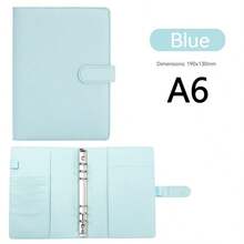 A5/A6 Size PU Leather 6-Ring Binder Notebook, 2026 Fashion Design, Personal Planner Cover, Magnetic Closure, Suitable For Office Workers, Students, Teachers, Journaling Enthusiasts, Business Professionals, Office, Study, Classroom, Commute, Home Desk, Schedule Planning, Note-Taking, Document Storage, Magnetic Closure To Prevent Page Loss