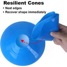 60PCS Soccer Cones With Strap Carry Bag Agility Disc Cones Soccer Training Cones Field Marker Sport Training Cones For Challenge Football Basketball Skating Games Outdoor Indoorgift