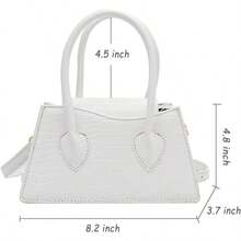 Cute Small Crossbody Purses Women  Tiny Purse Top Handle Bag Satchels Handbag - trắng - Xem 4