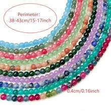 Collar de cuentas de piedras naturales de colores para la dopamina de las mujeres, joyería de de contraste vibrante, recomendación de regalo de cumpleaños