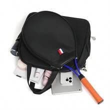 1pc 2025 New Large Capacity Tennis Racket Bag, Shoulder Strap Badminton Bag, Fashionable Women Sports Bag - Multicolor - View 6