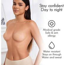 Sticky Nipple Covers Silicone Pads Skin Boob Covers Nipple Cover Nipple Shield - 最初的 - 查看 4