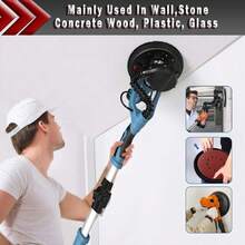 50 pezzi Dischi abrasivi Carta vetrata per levigatrice a parete 225mm Set da 10 fori - Rosso - Visualizzare 10