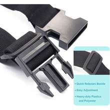 行李箱绑带，用于连接两个行李箱的旅行配件，添加行李带，用于携带 3 件行李可调节带扣，2 件装黑色行李带旅行带，用于飞行旅行 - 彩色 - 查看 4