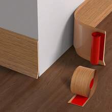 1 Roll 2m X 8cm PVC Baseboard Trim Self-Adhesive Home Decor Sticker, Flexible Bottom Molding Decor, With Wider Self-Adhesive Peeling And Pasting Groove Base, Waterproof Edging Wall Baseboard - Multicolor - View 13