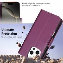 Flip Wallet High-Quality With Card Slot Kickstand Strong Magnetic Flip Artificial Leather Case ForiPhone 17 Pro Max 17 Air 16 16e 15 Pro 14 Plus 13 Mini 12 Pro 11 X XS XR XS Max 7 8 Plus SE2 SE3 ForSamsung Galaxy S25 S24 Ultra S23 FE S22 Plus S21 S20 A07 A17 A56 A55 A54 A53 A52 A51 A36 A35 A34 A33 - Burgundy - View 10