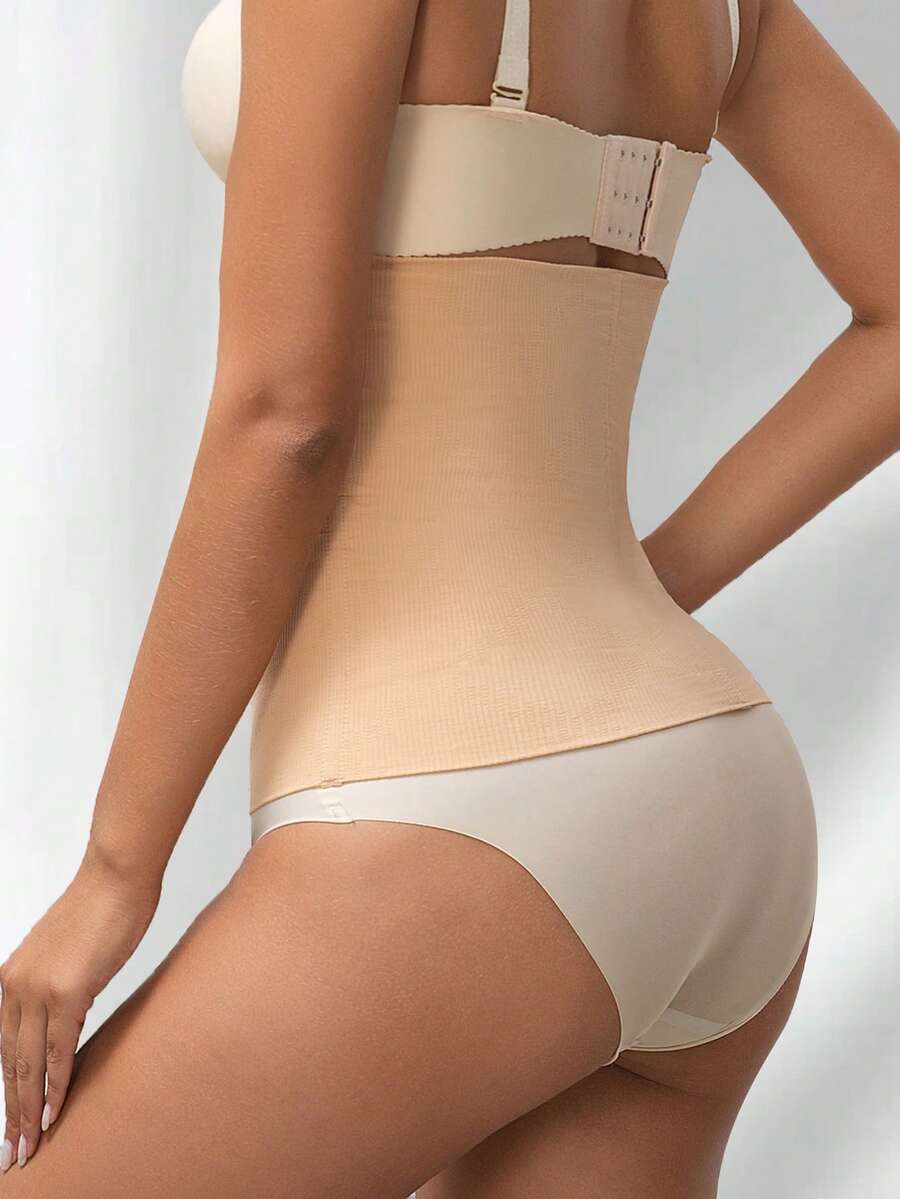 Seamless Body Shaping Waist Trainer, Invisible Waist Cincher, Waist Trimmer - Apricot - View 1
