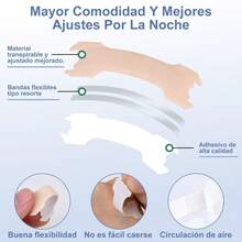 35 Tiras Nasales para Mejor Respiración - Antirronquidos para Dormir y Deporte, Color Negro - Negro - Ver 5