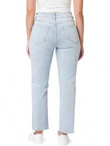 Kensie Jeans The Allie High-Rise Slim Straighthalloween - Pace Wash - View 9