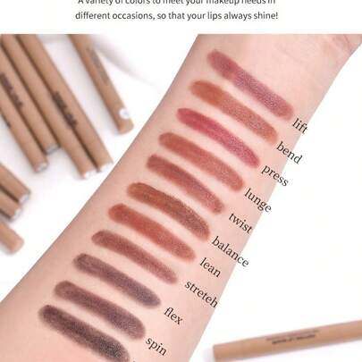 0.75ก. ดินสอเขียนขอบปาก, ดินสอเขียนขอบปากสองด้านเปปไทด์เรียบเนียน