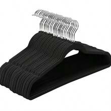 高级天鹅绒衣架套装，防滑薄绒毛衣架，结实耐用，重型外套和西装衣架，衣柜专用耐用西装衣架，理想的衣柜用品 5/10/20/30个装 - 彩色 - 查看 4
